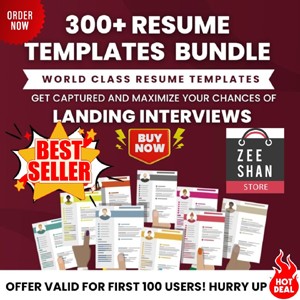 Resume Templates+Bonus Bundle